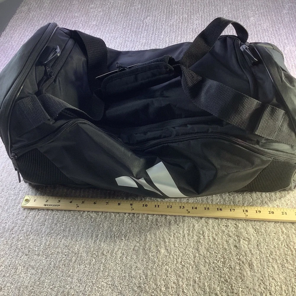 Adidas Team Issue II‎ Medium Duffel Bag Black Travel Gym Sports Carry on NWT